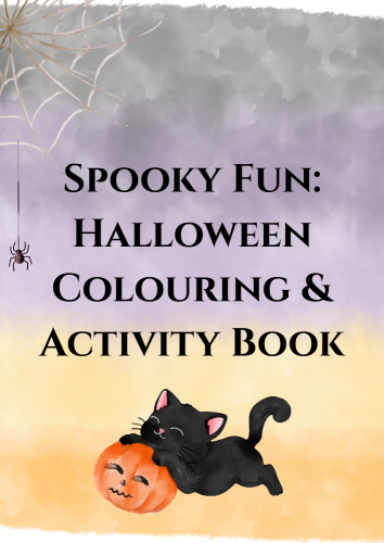 halloween colouring and activity book